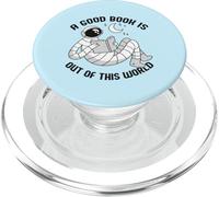 UN BUON LIBRO È FUORI DA QUESTO MONDO Astronaut Space Reader Meme PopSockets PopGrip per MagSafe