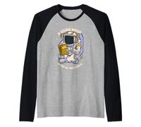 Un Buon Libro È Fuori da Questo Mondo Astronauta Space Reads Meme Maglia con Maniche Raglan