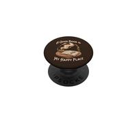 Un buon libro è il mio posto felice amanti della lettura PopSockets PopGrip Adesivo