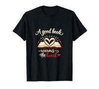 Un Buon Libro riscalda Il Cuore Book Lover Graphic Maglietta