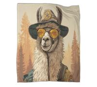 Un cammello con un cappello da ranger e occhiali da sole Manta Cálida Y Transpirable Suave Estampada Para Acampar Al Aire Libre Colcha Para Dormitorio De Las Cuatro Estaciones 70x80inch(180x200cm)