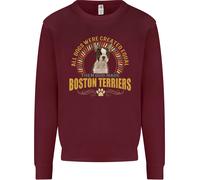 Un Cane Boston Terrier Bambini Felpa Maglione