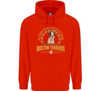Un Cane Boston Terrier Uomo Felpa