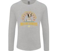Un Cane Boston Terrier Uomo Maniche