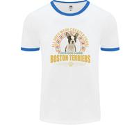 Un Cane Boston Terrier Uomo Ringer