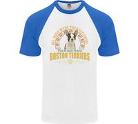 Un Cane Boston Terrier Uomo S/S Baseball T-Shirt