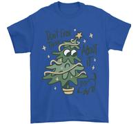 Un Cane Che Fa Pipì Su Un Albero Di Natale Divertente Uomo T-Shirt 100% Cotone