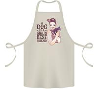 Un Cane È Il Miglior Amico Di Una Ragazza Grembiule In Cotone 100% Biologico