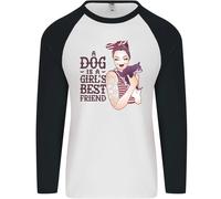 Un Cane È Un Bambina Migliore Amico Chihuahua Uomo L/S Baseball T-Shirt