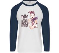 Un Cane È Un Bambina Migliore Amico Chihuahua Uomo L/S Baseball T-Shirt