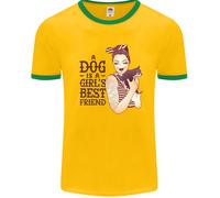 Un Cane È Un Ragazze Migliore Amico Chihuahua Uomo Ringer