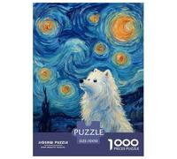 Un Cane Samoiedo Bianco Jigsaw 1000Pcs Cane Adorabile Adulti Puzzle E Bambini Istruzione Decorazione Della Famiglia 70x50cm/1000pcs