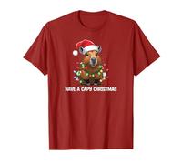 Un Capybara Christmas, divertente, Have a CAPY Christmas Maglietta