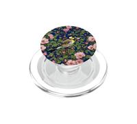 Un cardellino americano tra le rose della prateria di colore rosa PopSockets PopGrip per MagSafe