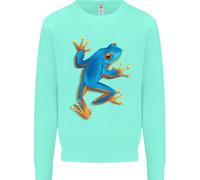 Un Carino Ranocchio Che Scala Su Felpa Per Bambini