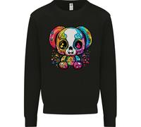 Un Carino Teddybear Demone Teschio Uomo Felpa Maglione