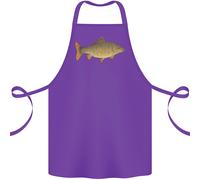 Un Carpa Pesce Pesca Pescatore Cotone Grembiule 100% Biologico
