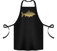 Un Carpa Pesce Pesca Pescatore Cotone Grembiule 100% Biologico