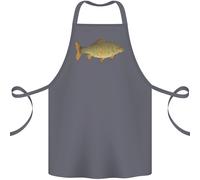 Un Carpa Pesce Pesca Pescatore Cotone Grembiule 100% Biologico