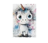 Un cartone animato unicorni bandiere all'aperto banner decorativo bandiere per esterno per la decorazione del portico 28x40 doppio lato