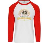 Un Cavalier King Charles Spaniel Cane Uomo L/S Baseball T-Shirt