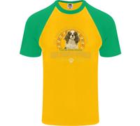 Un Cavalier King Charles Spaniel Cane Uomo S/S Baseball T-Shirt