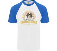 Un Cavalier King Charles Spaniel Cane Uomo S/S Baseball T-Shirt