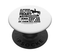 Un cavallo non ti spezzerà mai il cuore Funny Horse Rider PopSockets PopGrip Adesivo