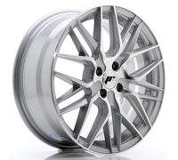Un cerchio Cerchi JR Wheels JR28 17x7 ET40 4x100 Silver Machined Face