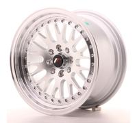 Un Cerchio in lega Japan Racing JR10 15x8 ET20 4x100/108 Argento Lavorato