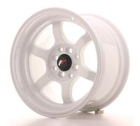 Un Cerchio in Lega Japan Racing JR12 15" x 8.5" ET13 4 x 100 / 114 Bianco