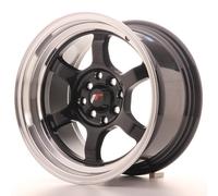 Un Cerchio in Lega Japan Racing JR12 15x8.5 ET13 4x100/114 Nero