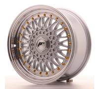 Un Cerchio in Lega Japan Racing JR9 16"x7.5" ET25 4x100/108 Argento bulloni oro