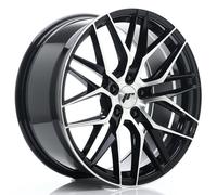 Un Cerchio Japan Racing JR28 19x8.5 ET35 5x120 Nero Lavorato