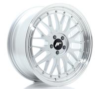 Un cerchio JR JR23 18x8,5 ET35 5x100 Hyper Silver con bordo lavorato