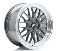 Un cerchio JR JR23 18x8 ET40 5x112 Hyper Gray con bordo lavorato