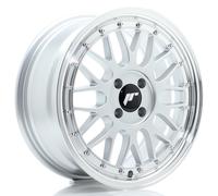 Un cerchio JR Wheels JR23 16x7 ET40 4x100 Hyper Silver con bordo