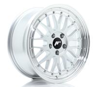 Un cerchio JR Wheels JR23 17x8 ET40 5x112 Hyper Silver con bordo