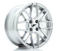Un cerchio JR Wheels JR28 15x7 ET25 4x100 Silver Machined Face