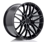 Un cerchio JR Wheels JR38 18x9 ET20-45 5H BLANK Nero lavorato w/ Faccia