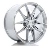Un cerchio JR Wheels JR44 20x9,5 ET20-57 5H BLANK Argento w/ Faccia lavorata