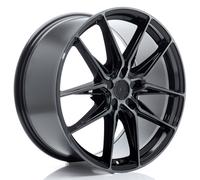 Un cerchio JR Wheels JR44 20x9 ET20-51 5H BLANK Nero lavorato w/ Faccia