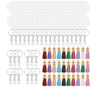 un Cerchio nel Acrilico Blanks Clear Kit 120 Pezzi per V4719