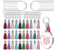 un Cerchio nel Acrilico Blanks Clear Kit 120 Pezzi per V4719