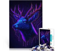 Un cervo puzzle 1000 pezzi per adulti Giocattoli che creano dipendenza e sfidano l'intelligenza del cervello con pezzi completamente interconnessi di forma casuale 38x26cm