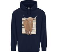 Un Chilled Highland Mucca Bambini Felpa con Cappuccio