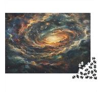 Un cielo pieno di galassie Jigsaw Puzzle Impossibili 1000 Pezzi Decorazione Per La Casa. Rilassamento E Intelligence Per Adulti E Bambini Da 12 Anni 1000pcs (75x50cm)