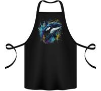 Un Colorato Orca Ammazza Balena Cotone Grembiule 100% Biologico