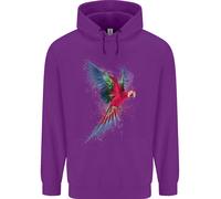 Un Colorato Pappagallo Bambini Felpa con Cappuccio