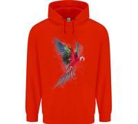 Un Colorato Pappagallo Bambini Felpa con Cappuccio